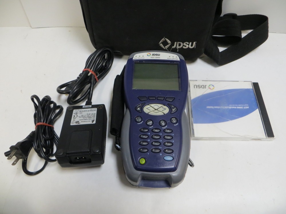 JDSU HST-3000 Handheld Services Tester + Ethernet T1/T3 SIM work great