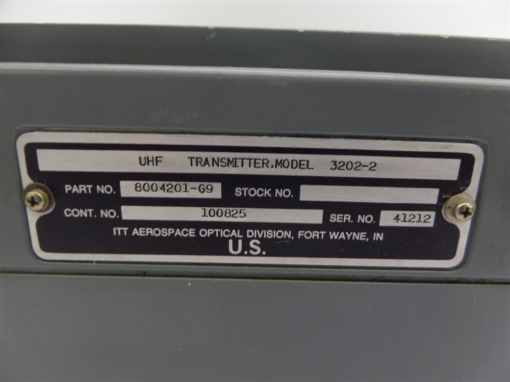 ITT Aerospace Optical Division 8004201-69 UHF Radio Transmitter