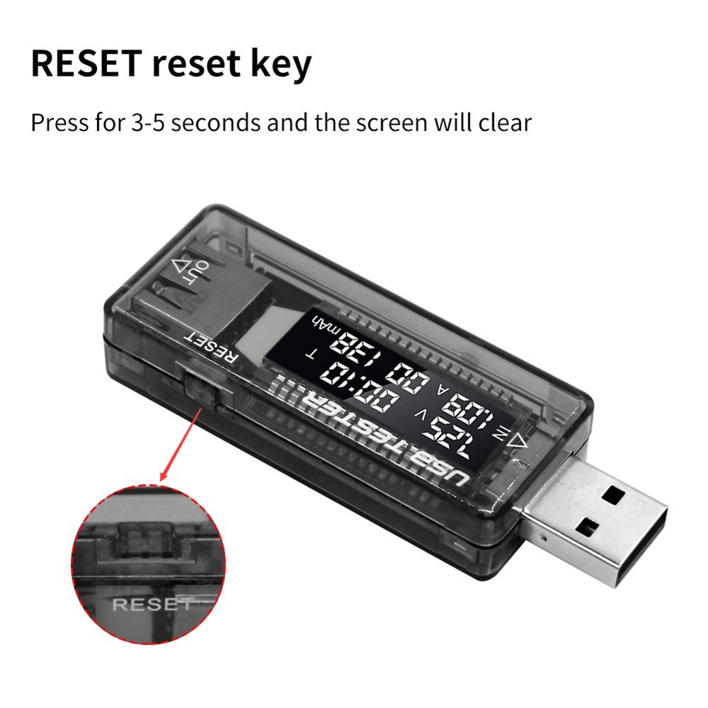 USB Tester, Current, Voltage, Charger, Capacitance, Tester, Voltmeter, Display9159