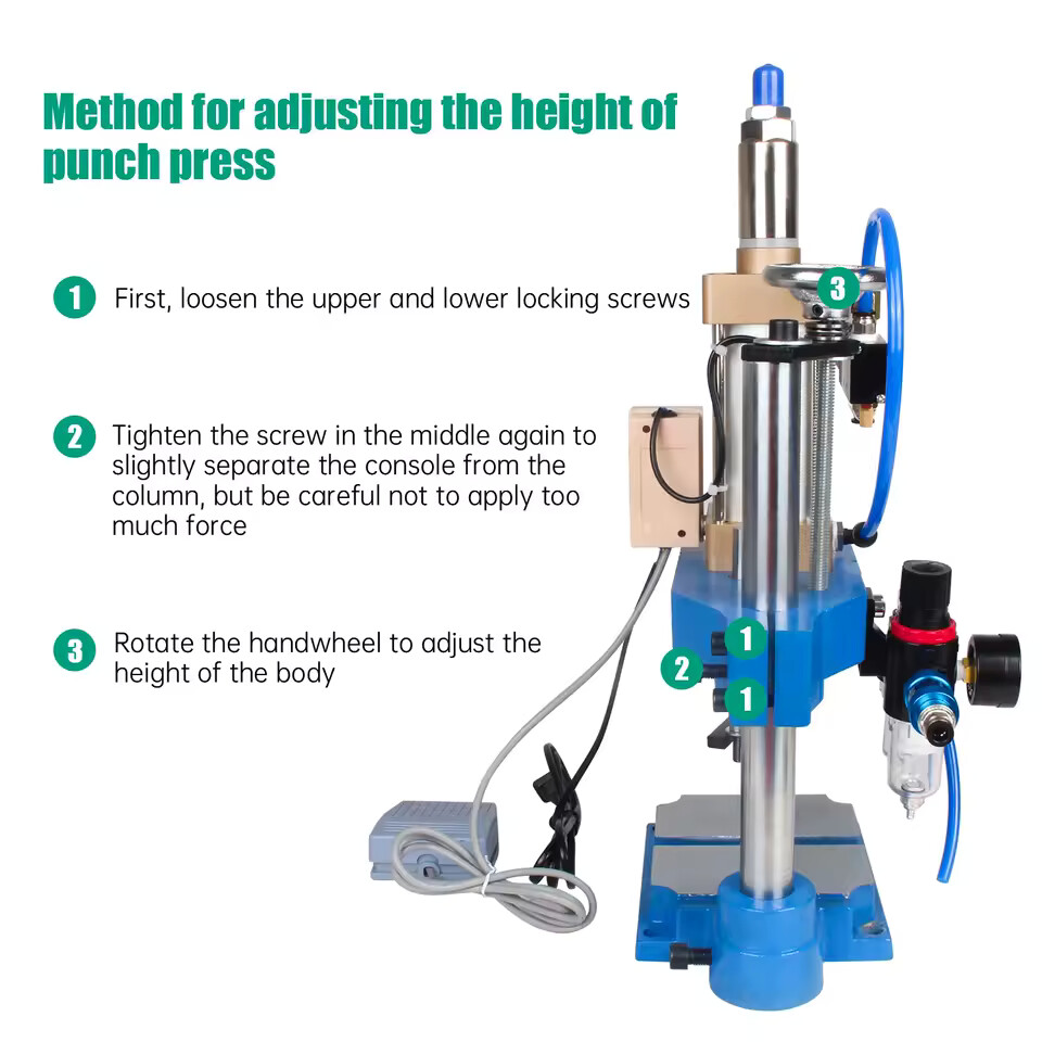 Pedal Pneumatic Press Small Adjustable Press Pneumatic Punching Printing Machine
