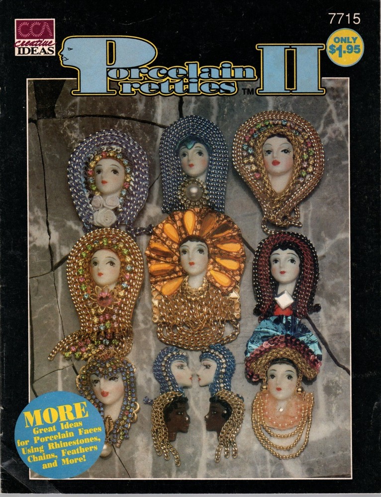 CCA7715 PORCELAIN PRETTIES II Patterns for Porcelain Faces Craft Pattern Leaflet