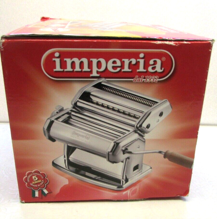 NEW Chrome IMPERIA dal 1932 PASTA MAKING PRESS MACHINE