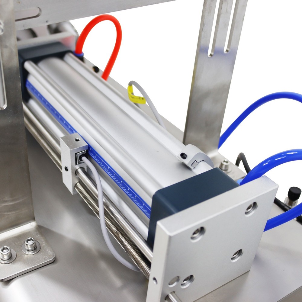 Semi-Automatic Paste Filling Machine100-1000ml w/Heating Mixing Hopper Stainless