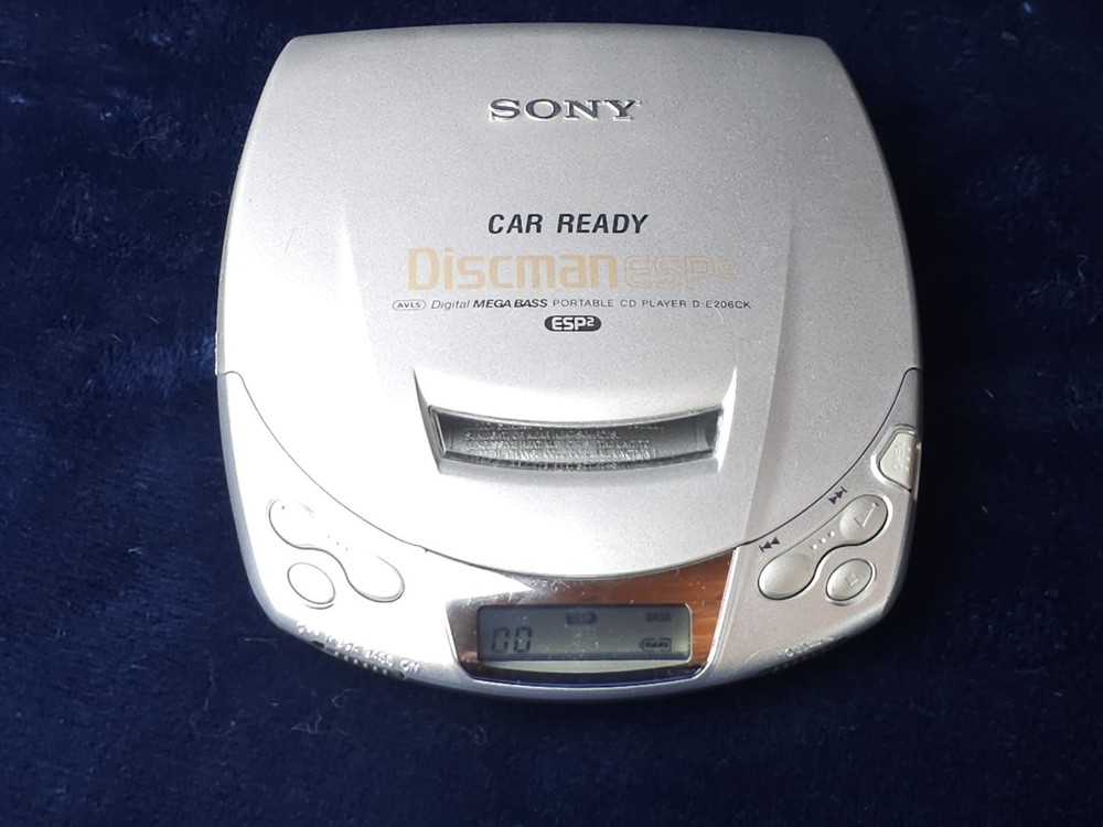 Vintage Sony Discman D-E206CK Portable CD Player ESP2 Car Ready Tested