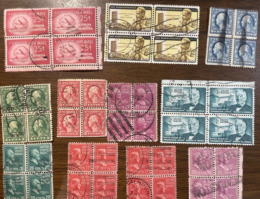 U.S. Stamp Blocks (Mint & Used)