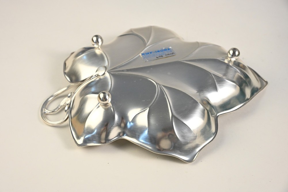 WMF Ikora Silver Plated Grape Leaf Dish Vintage German Metalware New in Box