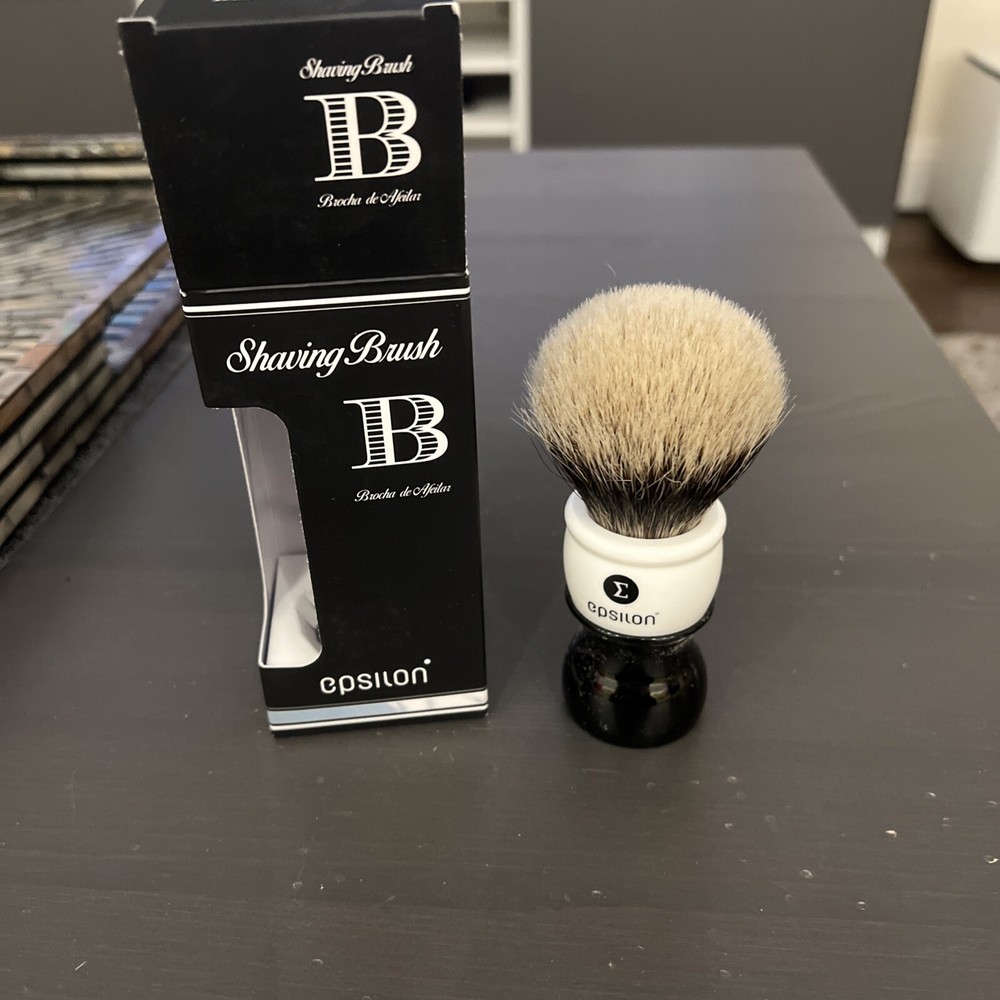 Epsilon Badger Shave Brush, Made In Spain