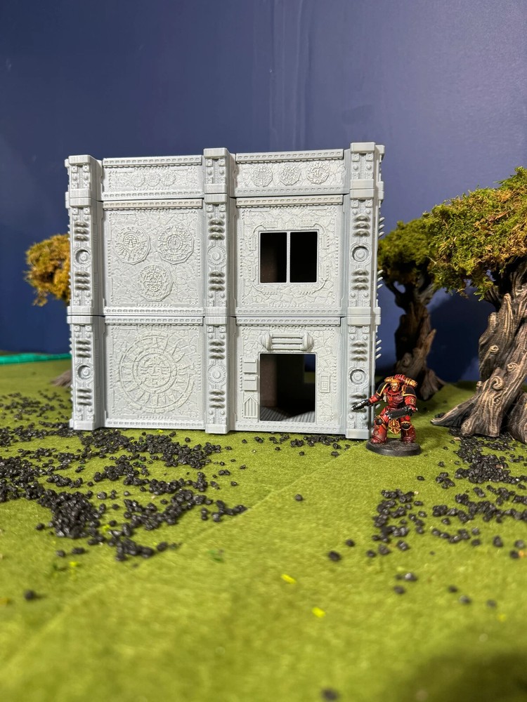 Medium Gothic Building Sci-Fi Wargaming Terrain: 3D Printed