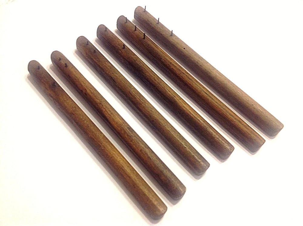 Antique 6 Wood Scribe Inserts 9 1/2 - 10" long