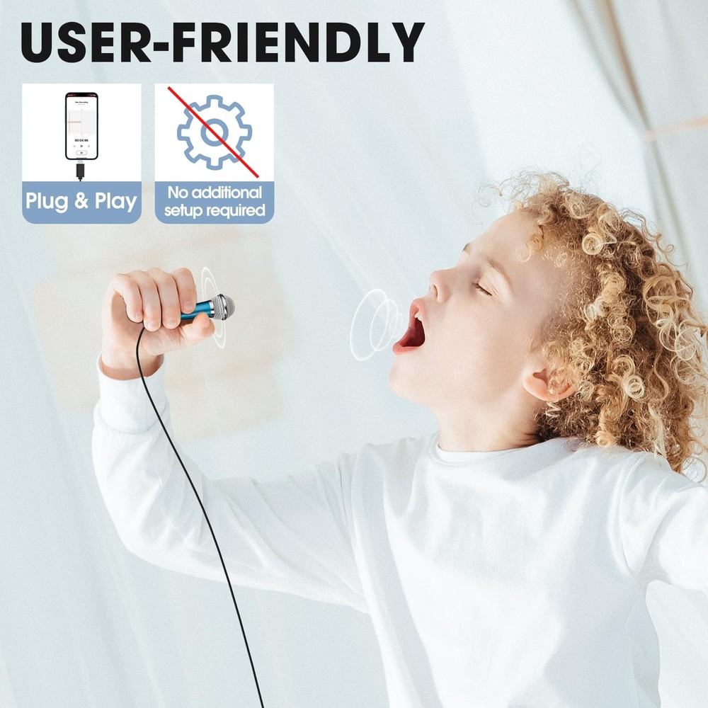 Mini Microphone for iPhone iPad Small ASMR Tiny Microphone for Voice Video Re...