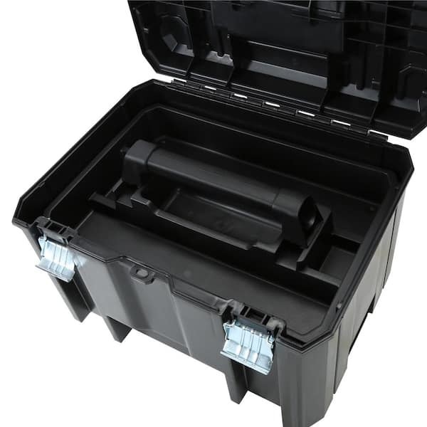TSTAK VI 17 In. Stackable Deep Tool Storage Box