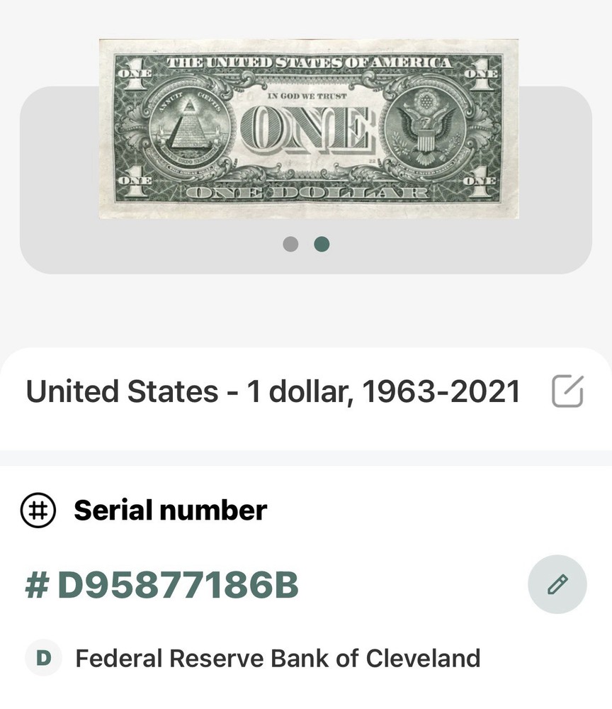 Two (2) 2021 $1 Sequential Notes with IDENTICAL Over Inked/smudge on Upper #8’s