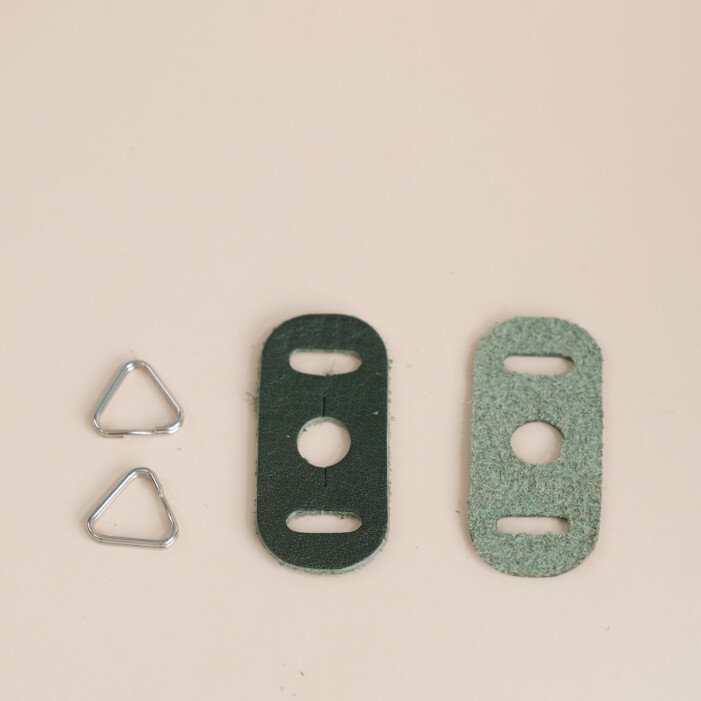 Handmade Cowhide Protector Cover Pad Lug Camera Straps Triangle Split Ring Hook