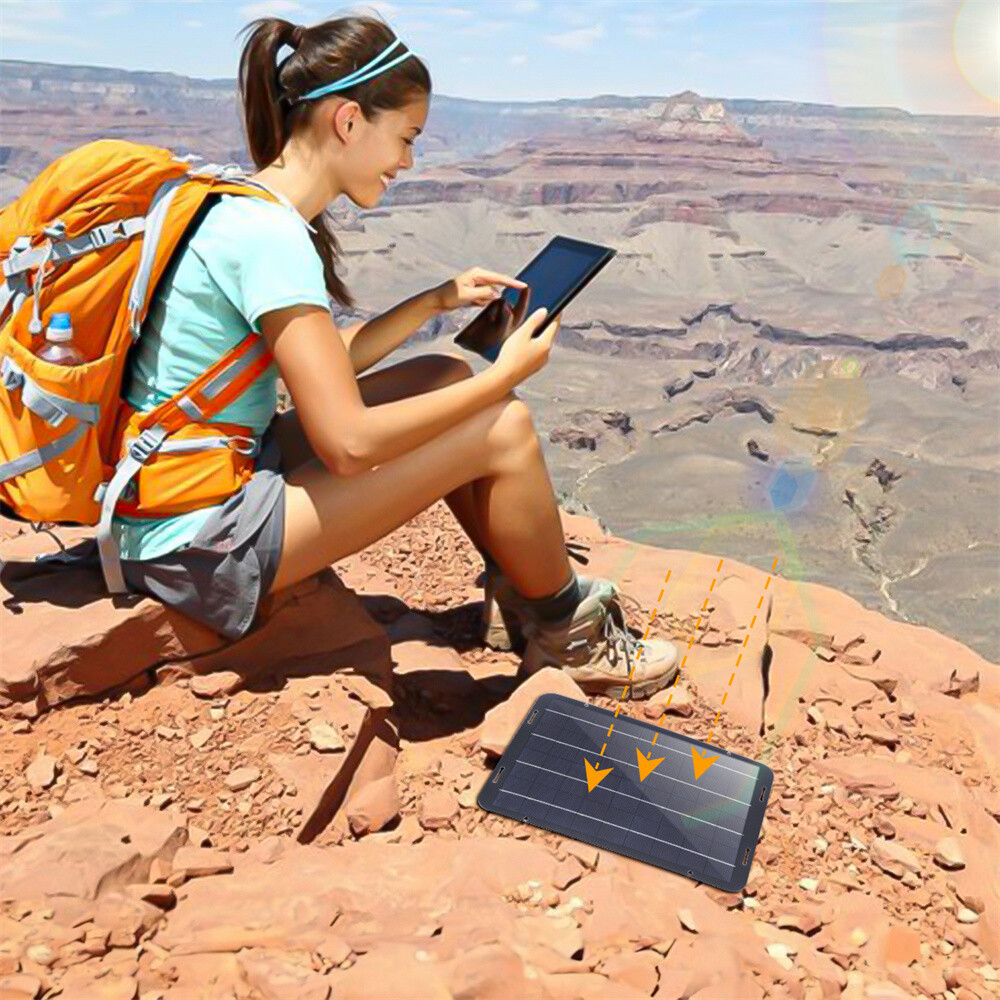 60W Solar Panel 12V Trickle Charger Battery Charger Kit Maintainer Boat Car RV