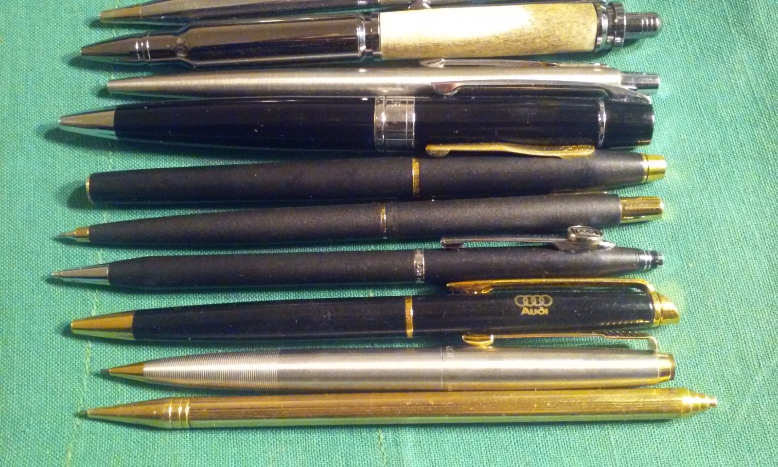 Junk Drawer Lot 12 Retro Quality PENS & Mechanical Pencils Cross Parker Sheaffer