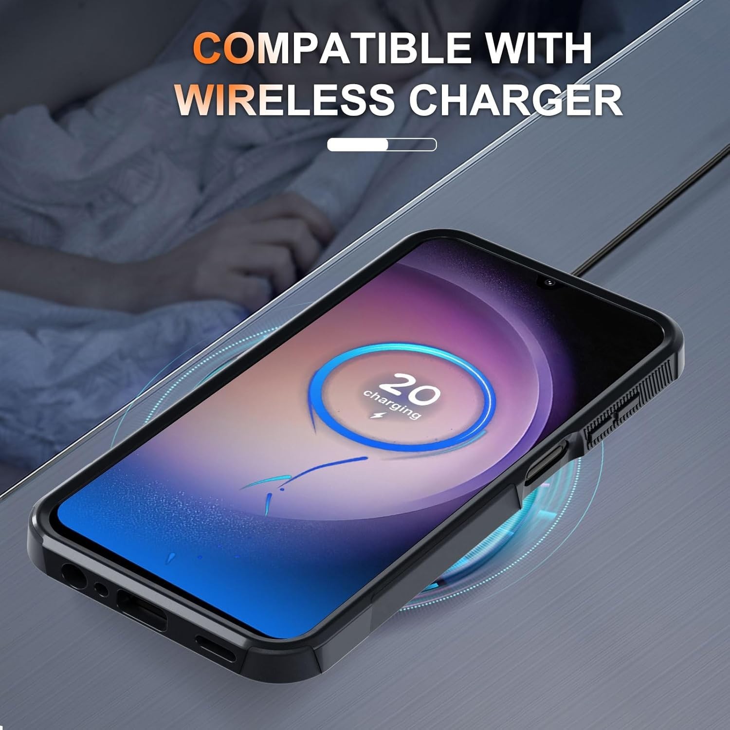 For Samsung Galaxy S25 FE Case Shockproof Phone Cover Dual Layer +Tempered Glass