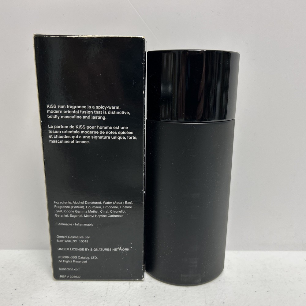 Kiss- Him 3.4oz Men's Cologne Signed By Gene Simmons! Autographed With Box