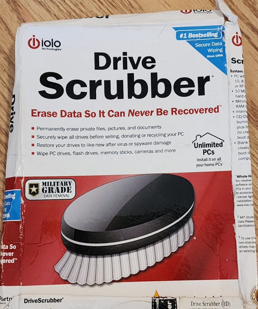 Iola Computer Drive Scrubber