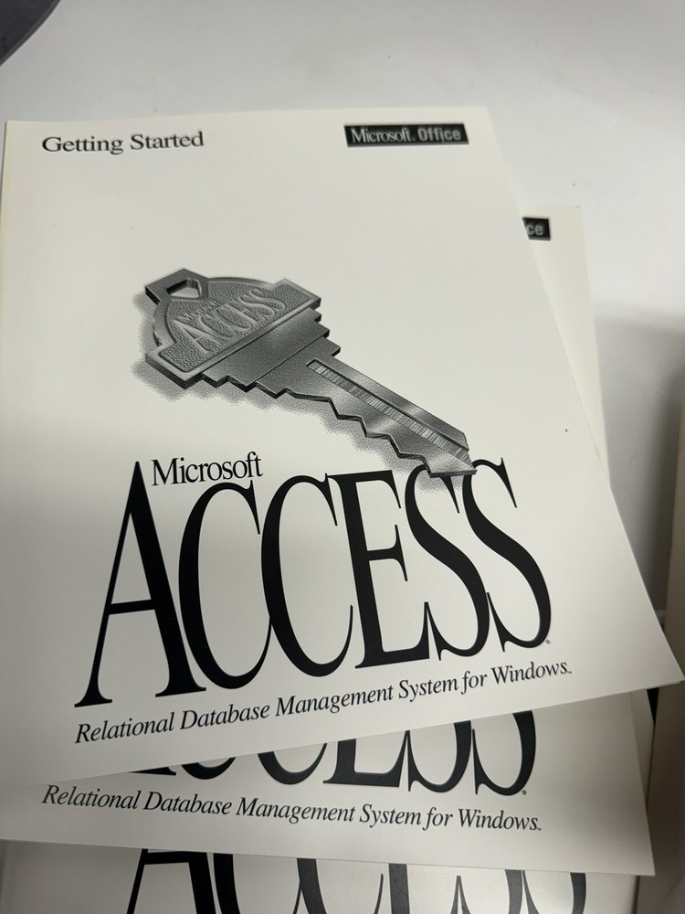 VINTAGE 1994 NOS Microsoft Office Access Version 2.0 Database Management System