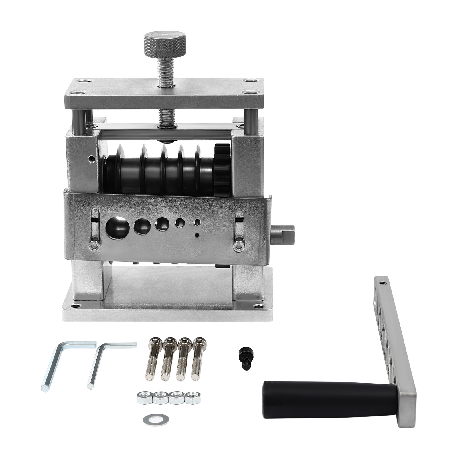 6 Holes Manual Cable Wire Stripping Machine Manual Wire Stripping Tool Silver