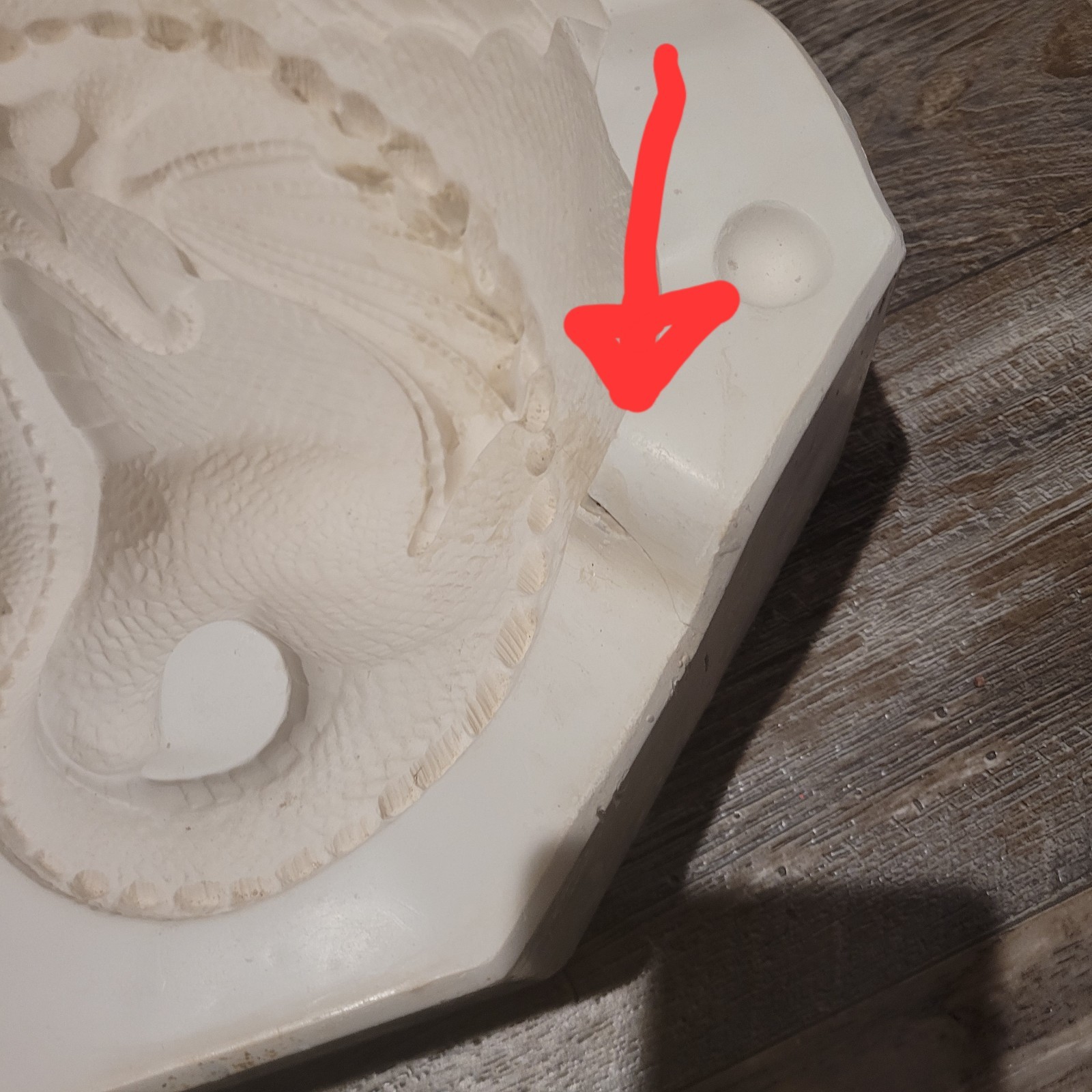 Duncan Ceramic Slip Casting Mold *Dragon* DM 989 1988 SEE PHOTOS