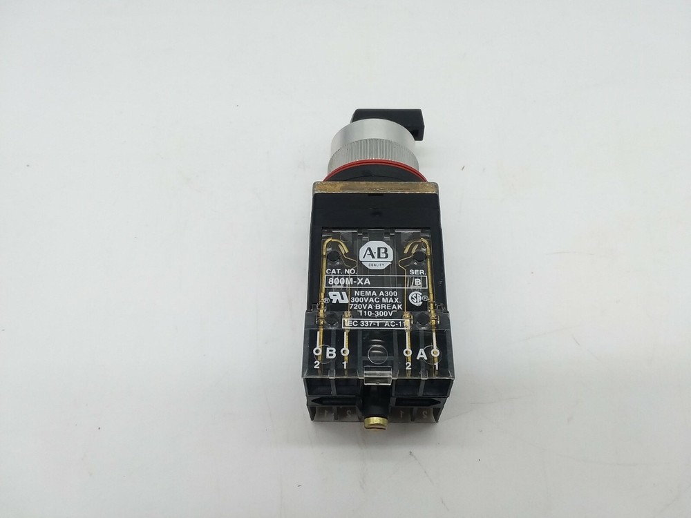 Allen Bradley 800MR-JH5UB Small Round Selector Switch