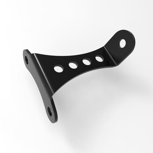 Universal No-Brow Headlight Mount Bracket – 3.5″ Riser Spacing, Gloss Black