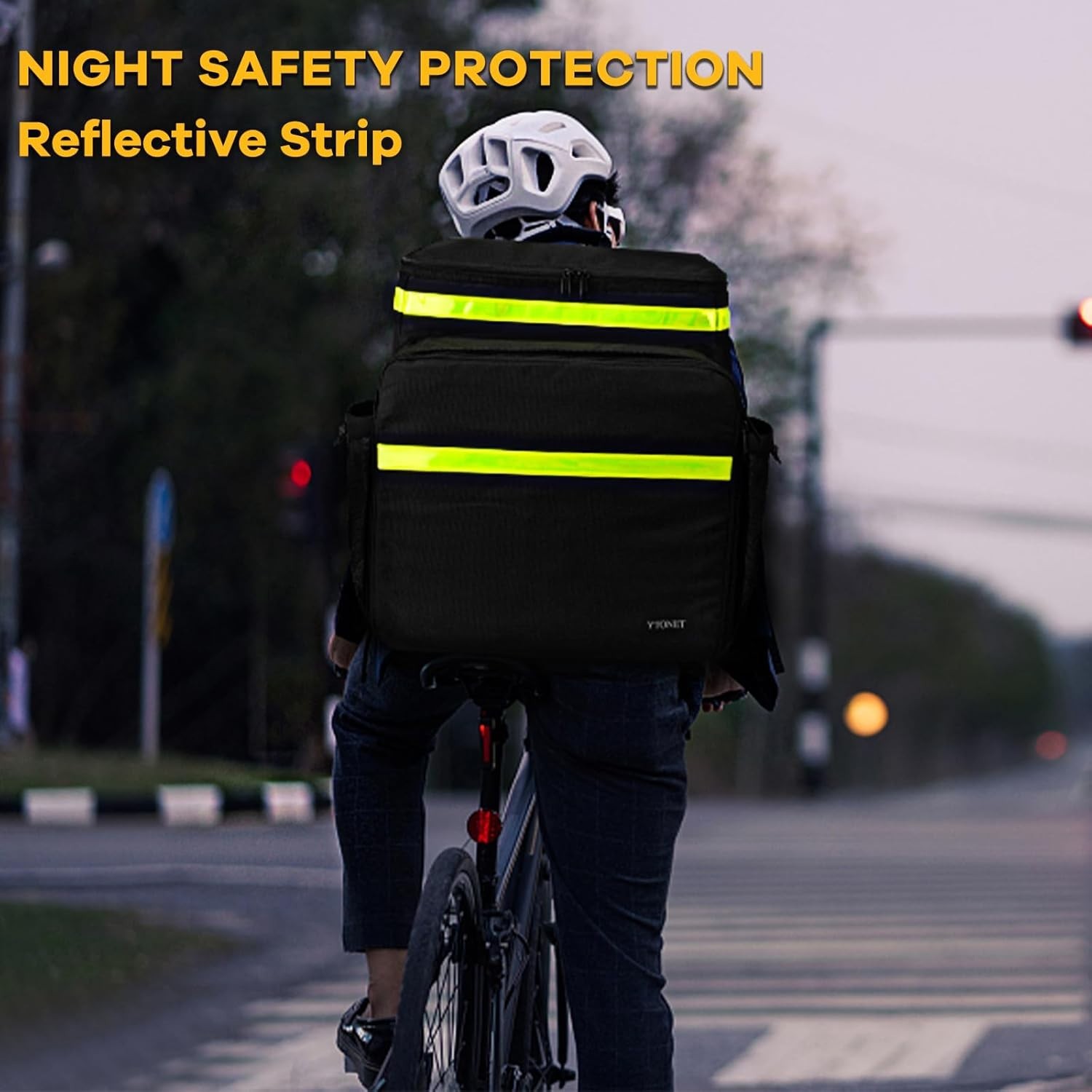 Ytonet Insulated Food Delivery Backpack w/7 Cup Holders Uber Eats Doordash - NEW