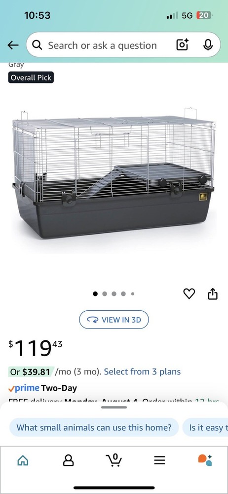 Small Pet Cage