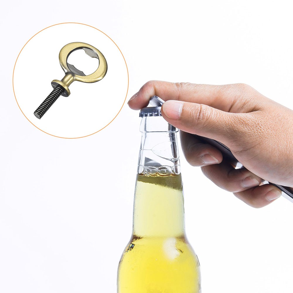 8Pcs Bronze Zinc Alloy Threaded Bottle Opener Hardware for DIY Craft Projects