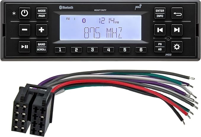 Jensen Heavy Duty JHD12B Media Reciever AM/FM, Bluetooth, Weatherband