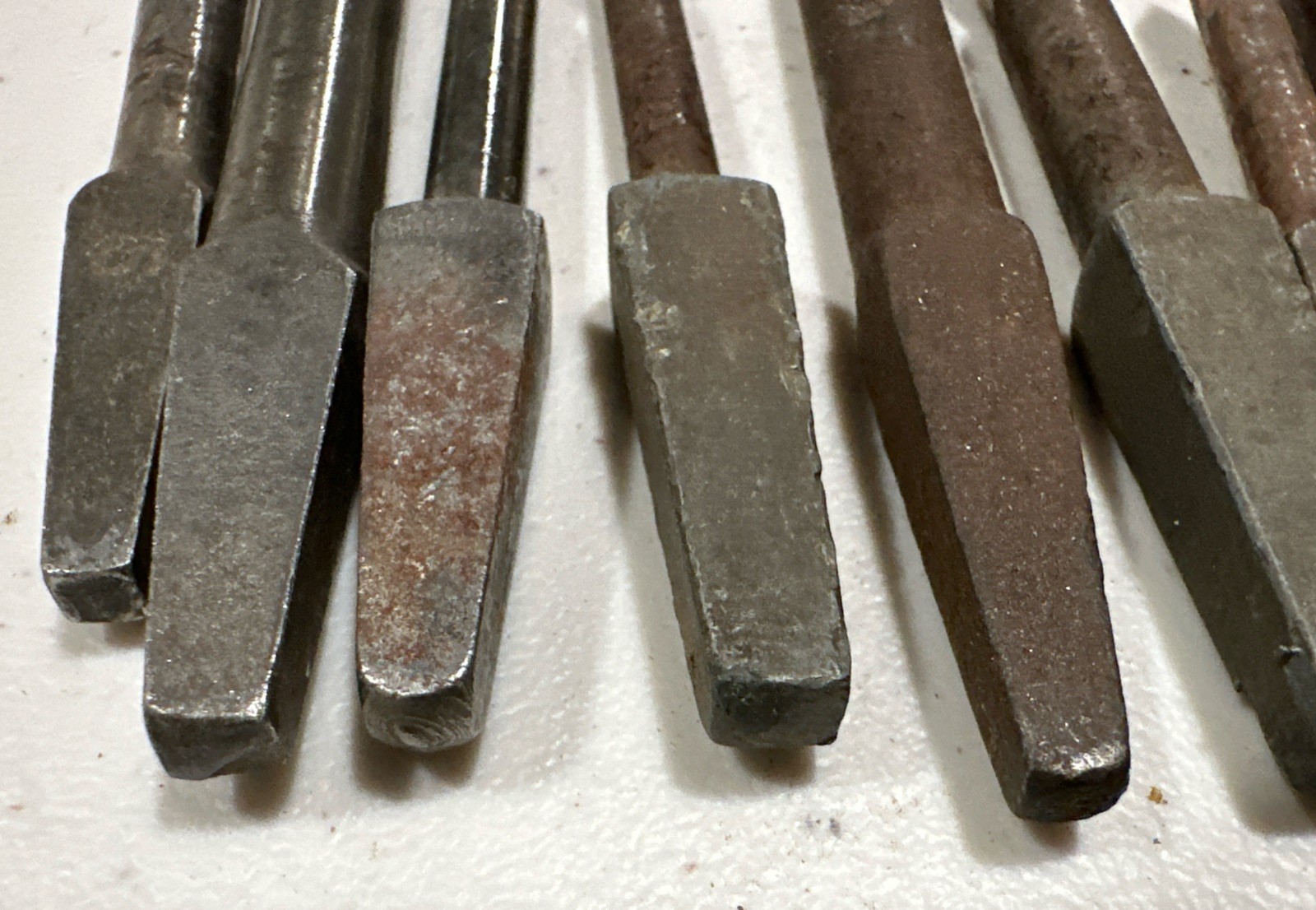 Lot of 11 Mixed Auger Brace Drill Bits & Drivers Flatheads Countersink Twist