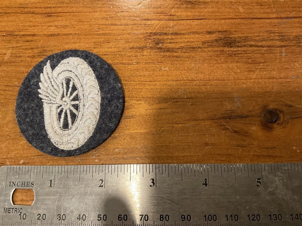 ORIGINAL WWII GERMAN AIR FORCE PATCH WINGED WHEEL