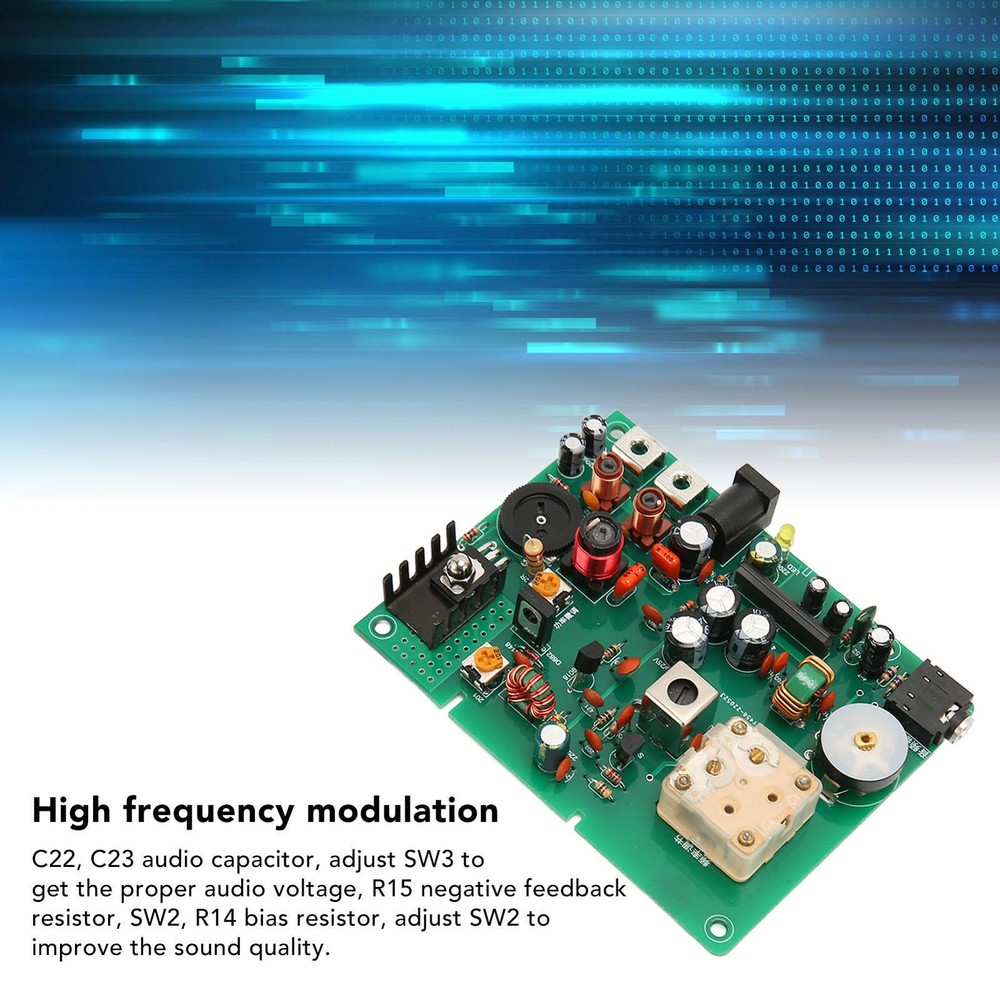Radio Medium Wave Transmitter AM Transmitter Adjustable 530‑1600KHZ DIY Trans ❥