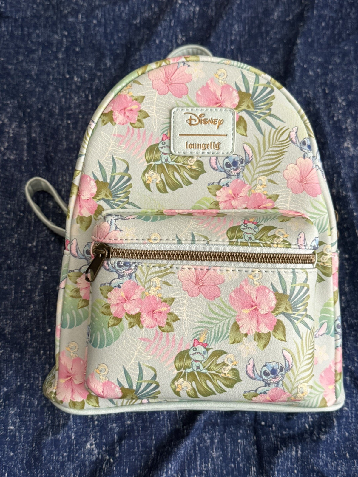 Loungefly  Disney Lilo & Stitch Tropical Floral Mini Backpack New with tags