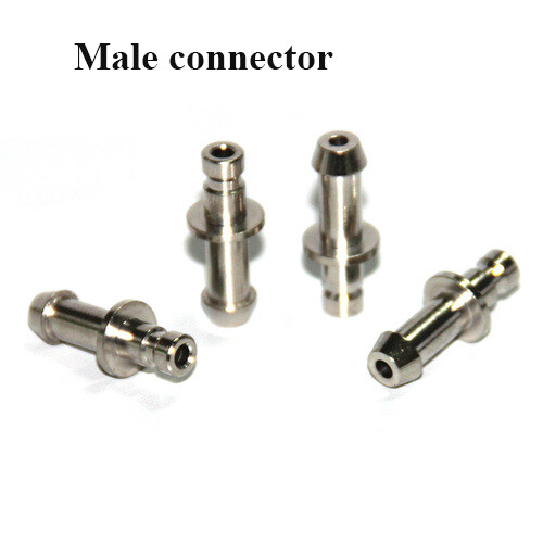 Metal NIBP Cuff Connector Blood Pressure Hose Quick Male+Female Bayonet socket