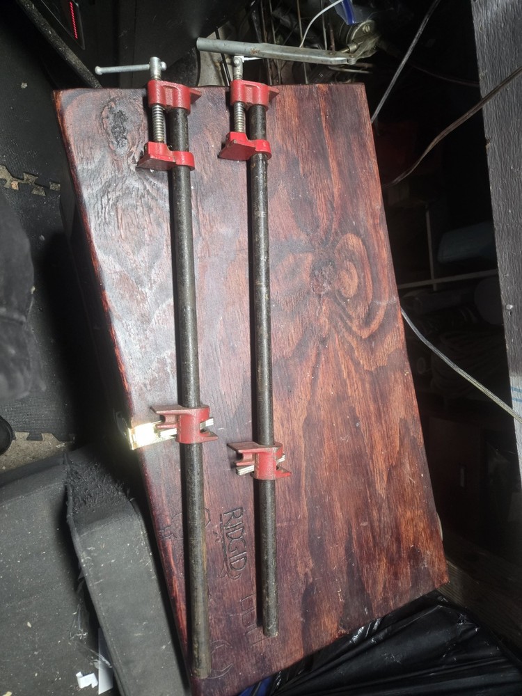 Vintage Large Pipe Clamps 2 Pack