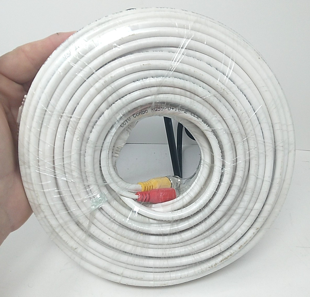 RG59/U BNC Premade Cable 100 ft-White