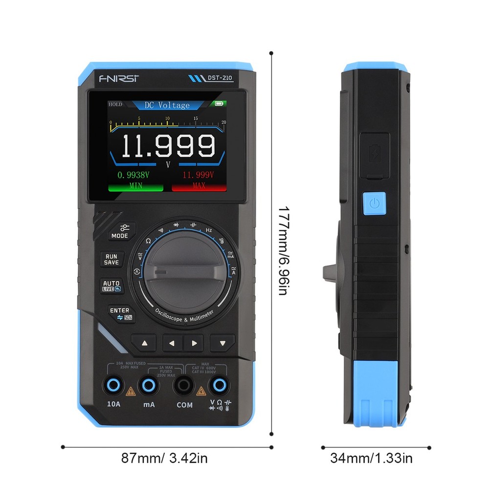 DST210 Handheld Digital Oscilloscope Multimeter+Function Signal Generator FNIRSI