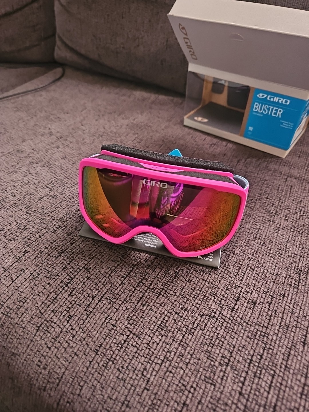 NEW Giro Buster Youth Medium Snow Sport Goggle Pink Bloom