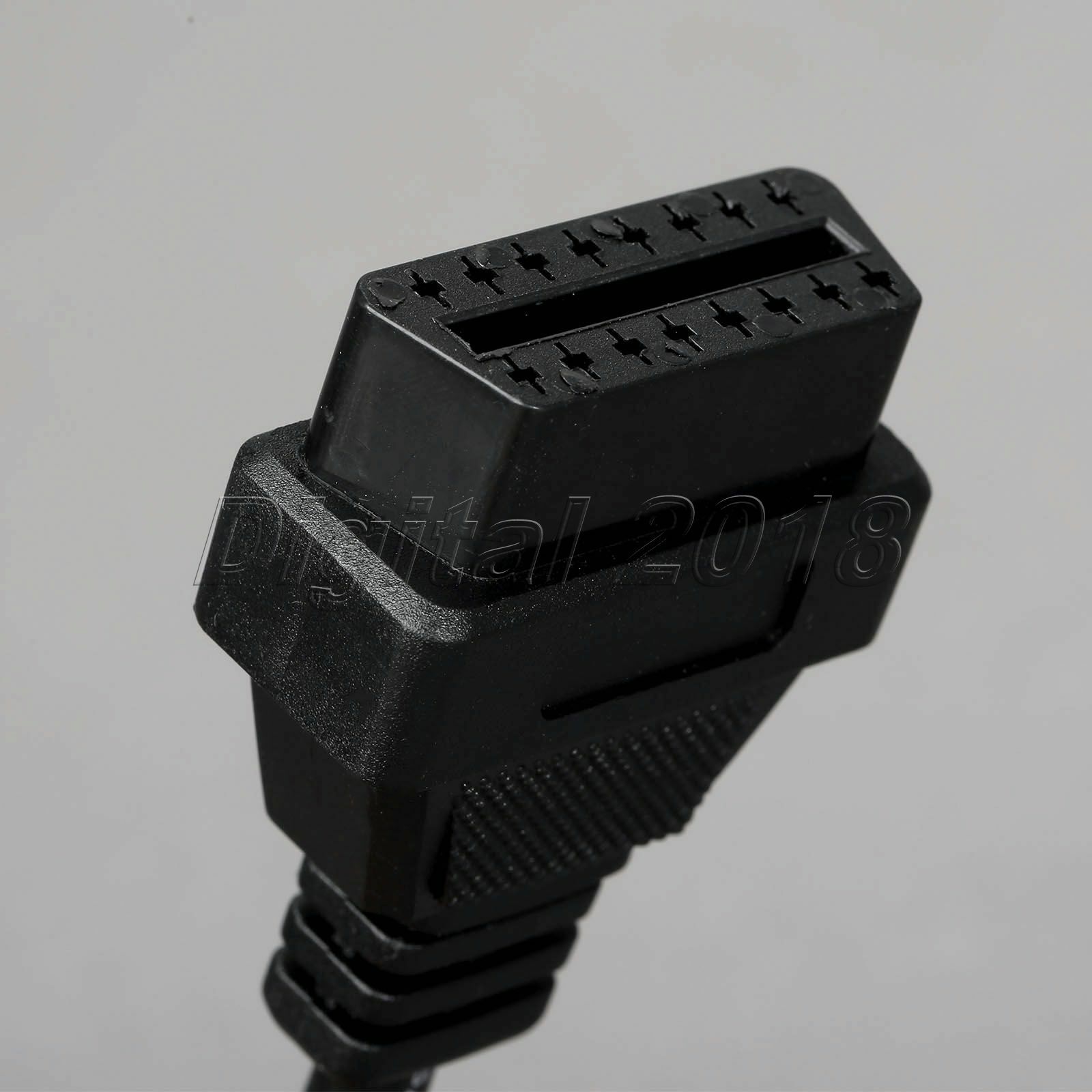 OBD2 OBD-II 16 Pin Female Extension Connector To Open Plug Wire Diagnostic Cable