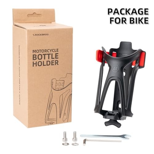Motorcycle Water Bottle Holder Bike Cup Holder - Bottle Size Adjustable for