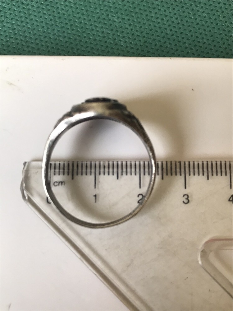 German silver ring. World War II.