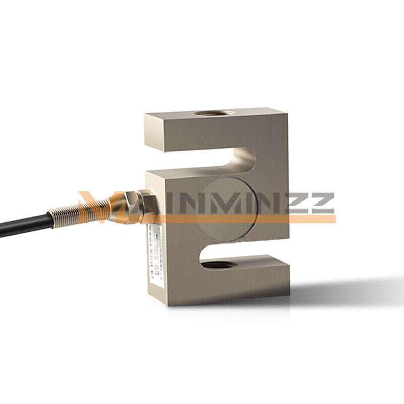 1x Load Cell Force Measuring Pull and Pess S-type Pressure Sensor with Indicator