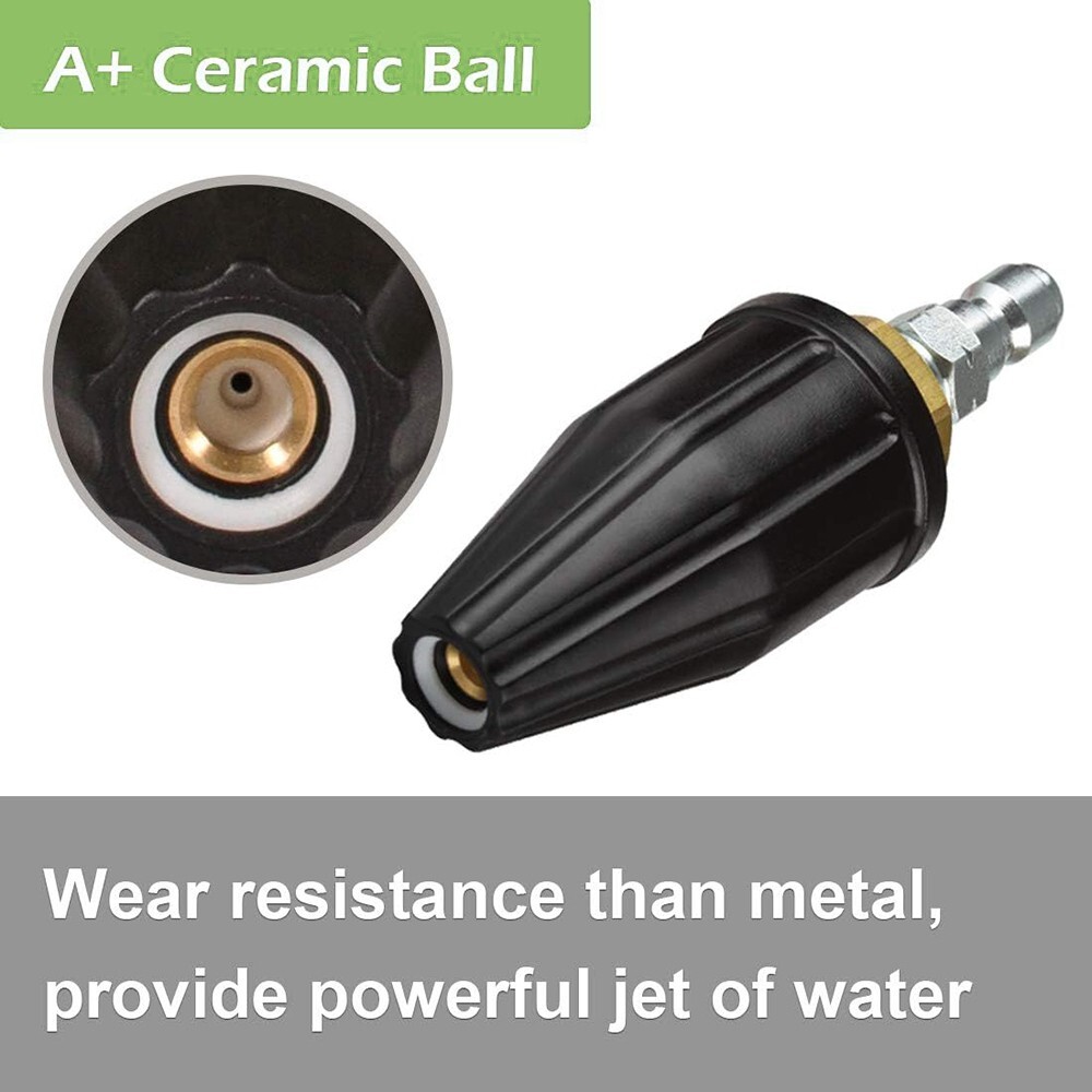 YAMATIC 5000 PSI Pressure Washer Turbo Nozzle for Hot Water 360° Rotating 4 GPM