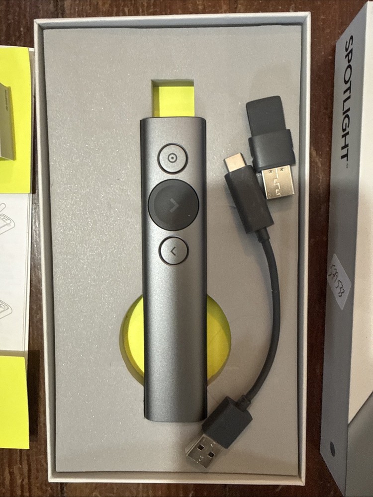 Logitech Spotlight 910-004654 Wireless Presentation Remote Control with USB -...