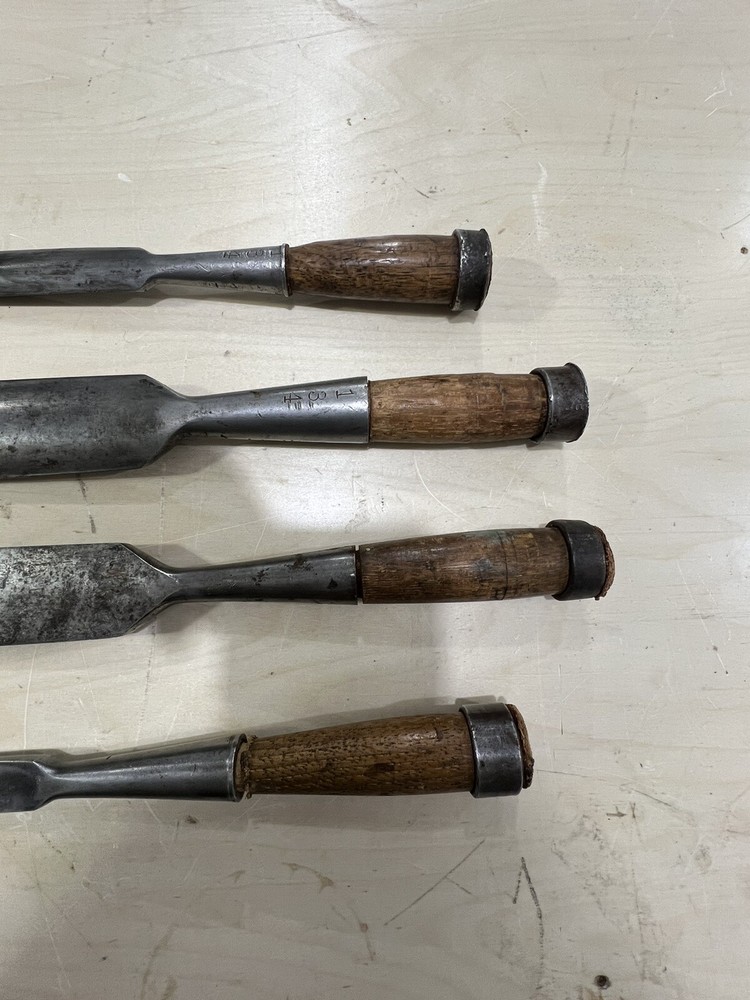 Vintage L. & I.J White Timber Frame Chisels