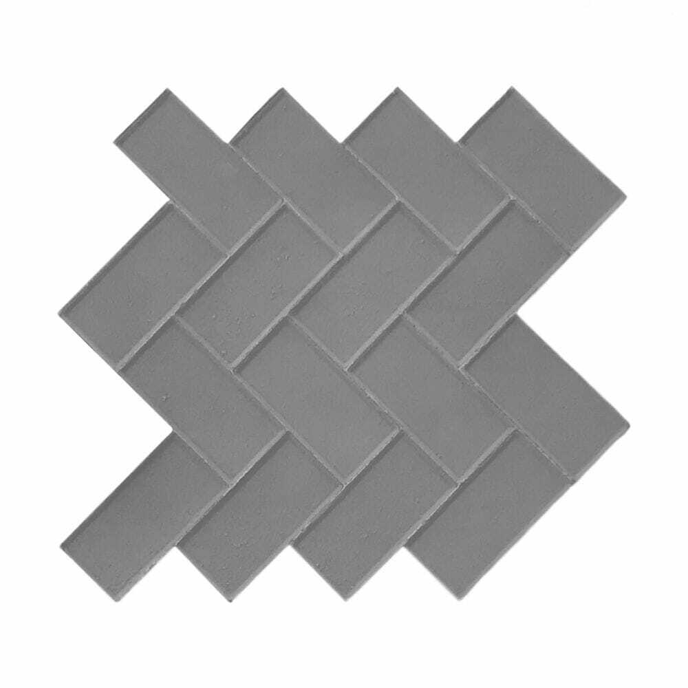 Herringbone Paver Concrete Stamp Single by Walttools (Floppy)