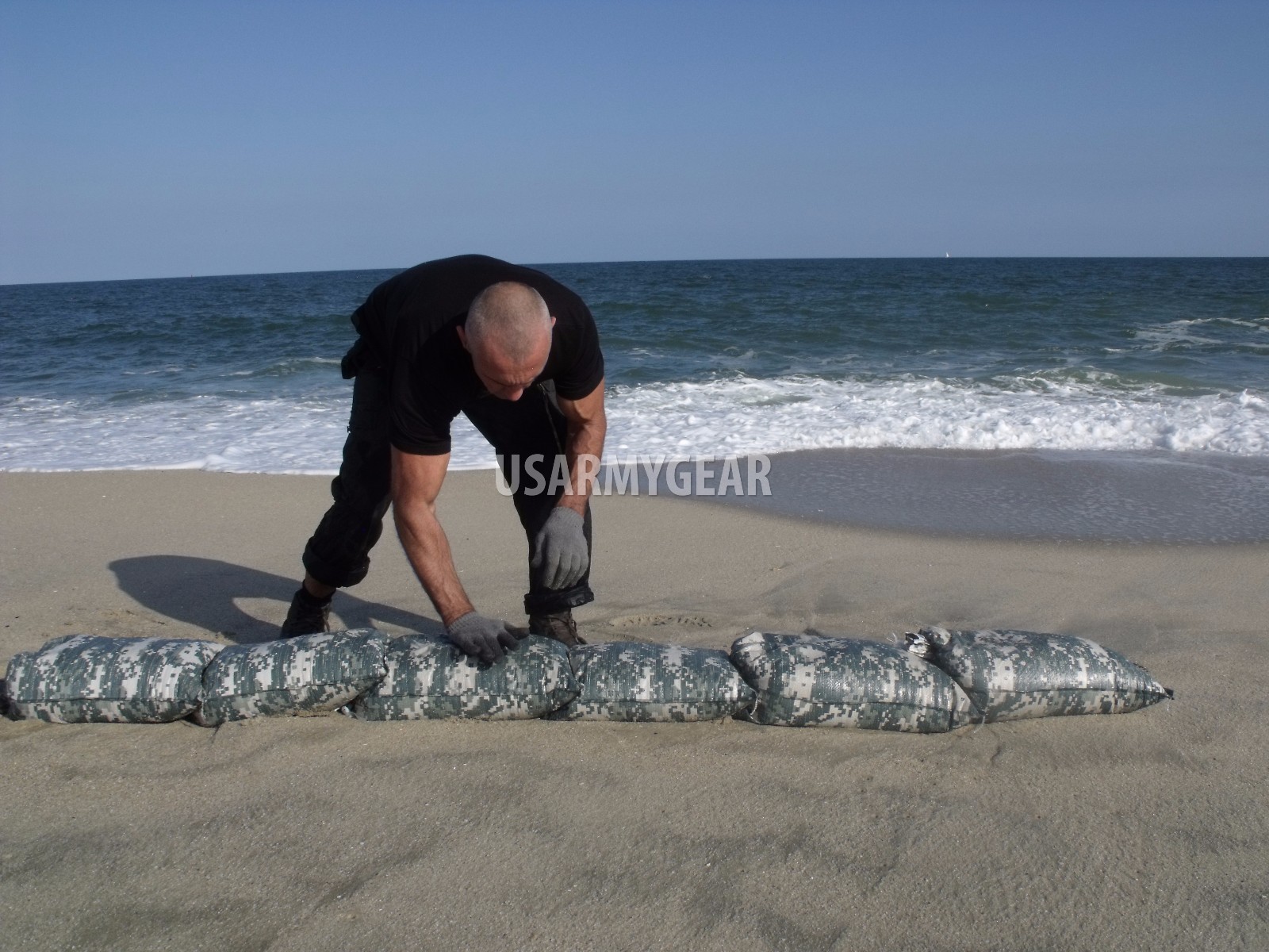 500 Sandbag Sand Bag Flood Erosion Barrier Hurricane Prep Army Military ACU Camo