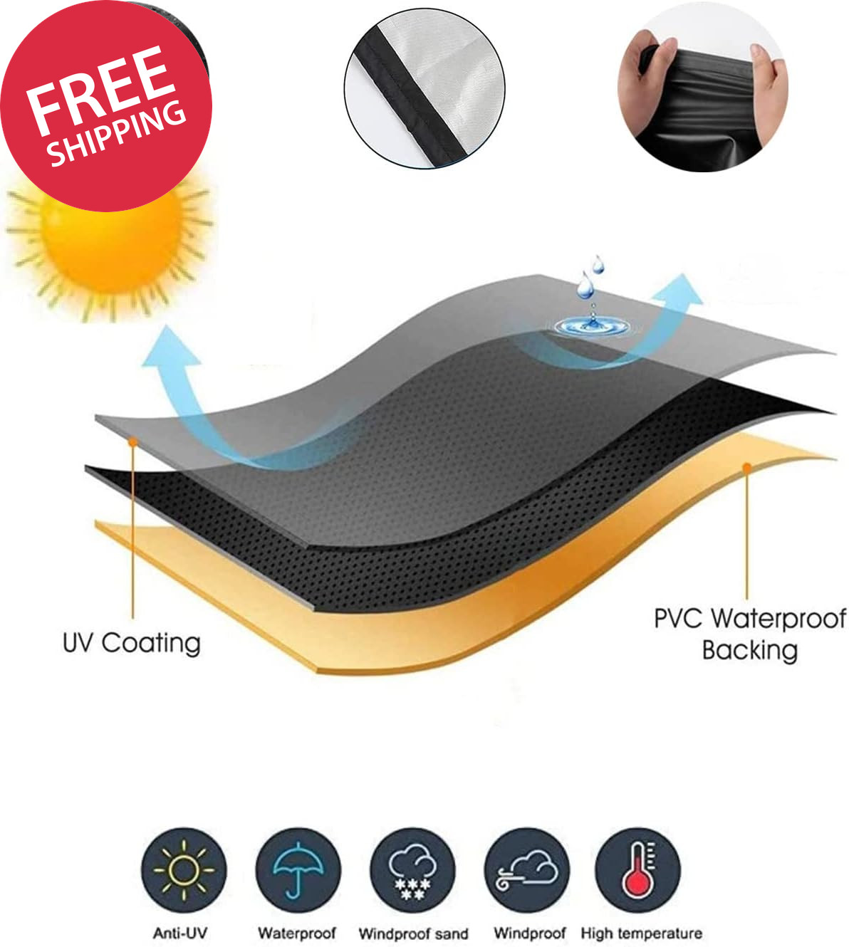 Patio Umbrella Cover, Outdoor Offset Banana Style Cover, Fits Cantilever Offset